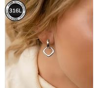 TEMU Aretes Dorados de Acero Inoxidable Hipoalergénicos y Duraderos, Cómodos e Versátiles - Diseño Elegante para Uso Diario o Fiestas. Accesorio Trendy Mujer. ¡Idea como Regalo!
