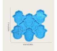 TEMU Aretes y molde de resina para colgantes, ganchos e ítems decorativos, incluyendo moldes de silicona epoxi de cristal.