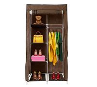 TEMU Armario Vestidor de Tela con Bolsillos Home - 5 Huecos 1 1 Puerta 165x88x45cm Organizador de Ropa y Zapatos Fácil Montaje y Resistente Ideal para Dormitorio y Vestidor