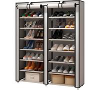 TEMU Armario Zapatero Tela Home Portátil con 7 Baldas Amplias para 42 de Zapatos Armario Tela Zapatero Organizacion Hogar