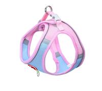 TEMU Arnés de Seguridad Reflectante Multicolor Anti-Tirón para Perros Pequeños/Medios, Chaleco de Malla para Entrenamiento en Interiores y Exteriores