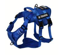 TEMU Arnés sin tiras para perros grandes, chaleco táctico de servicio para mascotas con asa de control, ajustable y reflectante para y entrenamiento convenientes, sin batería