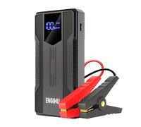 TEMU Arrancador de Coche Portátil Multifuncional , Adecuado para Vehículos de y Diésel 12V, Batería Externa con Potencia de 1200A, con Puerto de Carga Tipo-C y Luz LED en 3 , Regalo para de la