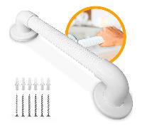TEMU Asidero de Ducha 30 cm - Barra de Agarre Antideslizante para Ducha, De PVC, Barra de Seguridad, Caidas y Lesiones, Accesorio para Baño, Diseño Elegante, Barra para Baño 1 ud