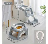 TEMU Asiento de Entrenamiento para Orinal Plegable de Fácil Limpieza con Escalera de Taburete - Alfombrilla Cómoda y Antideslizante para un Aprendizaje Seguro y Divertido