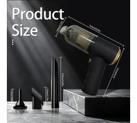 TEMU aspirador de inalámbrico portátil mejorado tecnología de succión ciclónica tipo tornado, lo que más en la limpieza móvil con su diseño . motor recargable proporciona una succión duradera.