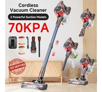 TEMU Aspiradora inalámbrica de 60-70 Kpa con cepillo anti-enredos, múltiples niveles de succión y una larga duración de 45 , ideal para alfombras, pelo de mascotas y pisos de madera la limpieza de