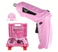 TEMU Atornillador Eléctrico, 3.6V Taladro Atornillador Recargable Pistola de Eléctrica, con Luz LED Frontal, Adecuado para Pequeños Proyectos Domésticos