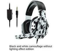 TEMU Auriculares con Micrófono para PS4 PS5, ONE y SWITCH | Diseño Ergonómico, Uso , Camuflaje , Aislamiento de Sonido, Cableado, Control de Volumen, Cable Retráctil, Jack de 3.5mm, Alimentación USB