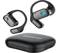 TEMU Auriculares de conducción aérea con control táctil SANOTO, auriculares inalámbricos deportivos con 30 horas de reproducción, para movimiento, juegos.