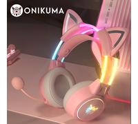 TEMU Auriculares Gaming ONIKUMA X15, Iluminación RBG, Diseño de con Micrófono de , Conectividad de Jack de 3.5 mm, Almohadillas Suaves para Mayor Comodidad, Ideal para Juegos en PC