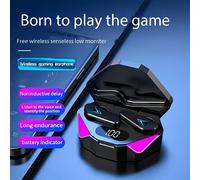 TEMU Auriculares Gaming x15Pro Cool con Pantalla Digital, Inalámbricos, , Control Táctil, Cancelación de Ruido, Carga USB-C, Diseño Semi-Abierto, Micrófono de Condensador