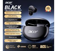 TEMU Auriculares Inalámbricos Acer TWS, Marca , Decodificación de Sonido Envolvente 3D Ampliación de Bajos de Diafragma Grande, Reducción de Ruido en Gaming Multi-Dispositivo, Diseño In-Ear