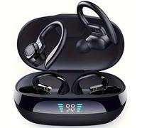 TEMU Auriculares Inalámbricos con Micrófono, Audífonos Internos TWS para Orejas Con Display LED/Estuche de Carga Mini, Auricular Bluetooth Compatible IOS y
