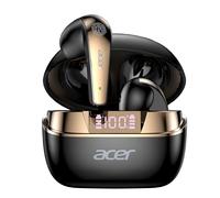TEMU auriculares inalámbricos de Acer para 2026 cuentan con una pantalla digital plateada, controles táctiles, un micrófono capacitivo y reducción de ruido para de voz.