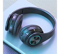 TEMU Auriculares Inalámbricos Luminosos | Plegables, Auriculares Inalámbricos , Carga USB, Puerto Tipo-C, Batería Recargable de Polímero de Litio