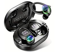TEMU Auriculares Inalámbricos para Correr y Deportes | Sonido de Bajos, Ganchos para , Pantalla Dual LED, Cancelación de Ruido, Micrófono Incorporado, Control Táctil, No Resistentes , Marca BTOOTOS