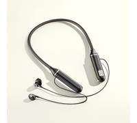 TEMU Auriculares inalámbricos semi-auriculares de cuello con pantalla digital, ultra-standby y soporte para inserción de tarjetas, ideales para gaming y esports