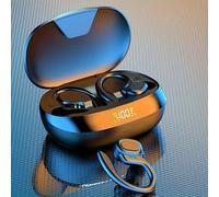 TEMU Auriculares Inalámbricos True Wireless, Audífonos TWS con Micrófono, Auriculares Deportivos con Gancho para , Audífonos Estéreo Internos con Pantalla LED de Carga
