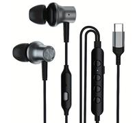 TEMU Auriculares Intraurales de Voz Tipo-C, Cápsulas Karaoke para Streaming y Grabación Musical, 3D Estéreo HIFI Calidad Profecional Gaming Voceativa Con Control Volumen Tarjeta Efectos Multi-Estado