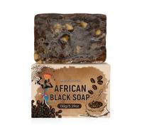 TEMU Authentic African Black Soap X 1pc, seleccionados de África , Jabón de limpieza profunda para rostro y cuerpo, Control de grasa e hidratación, duradera, Jabón para rostro y ducha