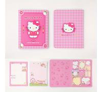 TEMU [Autorizado] 1 Sanrio Hello Kitty y My Melody Charm - Adorable bloc de notas adhesivo - Papelería de oficina colorida para planificación de diarios y organización diaria