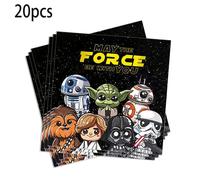 TEMU Autorizado - 20 servilletas desechables con temática de Star Wars para suministros de , decoraciones de mesa adecuadas para de San Valentín, Ramadán, , , picnics al y decoraciones de