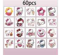 TEMU Autorizado - 60 tatuajes temporales de Sanrio Hello Kitty - Suministros para fiestas, regalos de , decoraciones corporal