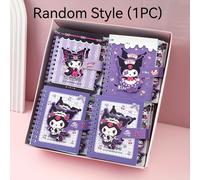 TEMU Autorizado y titulado, el cuaderno de clasificación cuadrado Kuromi separadores de dibujos animados con cierres magnéticos, lo que lo convierte en un hermoso regalo con 65 páginas.