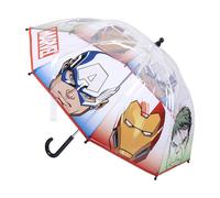 TEMU AVENGERS - Paraguas de Lluvia Unisex Transparente y Multicolor con Campana para Niños