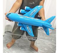 TEMU Avión de Juguete Azul Grande - de Plástico Duradero con y Diseño Realista, Regalo para Niños y Niñas, Presente de Navidad o Año , Lo Mejor para Navidad