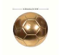 TEMU Balón de fútbol dorado tamaño 5 - de material de PVC , balón de fútbol duradero a máquina es adecuado para adultos, hombres como mujeres, y se recomienda para mayores de 14 años