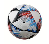 TEMU Balón de fútbol profesional No.5 PU con térmica sin costuras, elasticidad y resistencia al para entrenamiento y competición en interiores y exteriores, red inflable y agujas gratuitas
