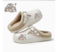TEMU Bambi, Pantuflas de Carnaval de Disney, Nuevas Pantuflas Estilo Dibujos Animados para 2025, con una Base que se como un Tapete para Usar en Interiores, un Regalo Ideal de Halloween.