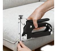 TEMU Bamda Kit de Manual 4 en 1 de Resistencia con 400 Grapas y Ajustable, Decorativa para Materiales, Decoración, Carpintería, Muebles, Puertas y Ventanas