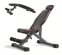 TEMU Banca Plegable con Capacidad de 660 LBS - Ajustable para Gimnasio en Casa, Entrenamiento Completo del Cuerpo con Soporte para Cabeza y Columna, Ideal para Navidad y Acción de Gracias