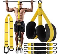 TEMU Bandas de resistencia ajustables de resistencia para dominadas, con tres bandas, tejido para pies y rodillas, ideal para entrenamientos en casa y estiramientos