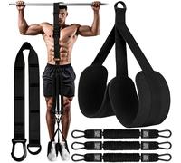 TEMU Bandas de resistencia ajustables de resistencia para dominadas, con tres bandas, tejido para pies y rodillas, ideal para entrenamientos en casa y estiramientos