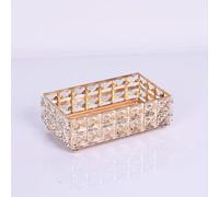 TEMU Bandeja de Almacenamiento Elegante de Metal Dorado o Plateado para Cosméticos, Perfumes y Cuidado de la Piel - para Tocadores y Encimeras de Baño