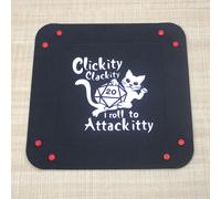 TEMU Bandeja de dados para juegos , bandeja de almacenamiento plegable de fieltro - para mayores de 14 años, forma cuadrada - Ideal para matemáticas y juegos de mesa