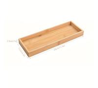 TEMU Bandeja de madera para organizar sucia, soporte para botellas dispensadoras, bandeja de tocador para baños, adornos decorativos para cuartos de , bandejas para baño