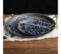 TEMU Bandeja de Servir de Hierro de Inspiración - para Desayuno y Pan, Organizador Decorativo para el Hogar