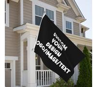 TEMU Banderas personalizadas a medida, banderas con tu imagen/texto/logo, impresión de un solo , ideales para jardines exteriores, festivales, decoración de fiestas, sin mástiles