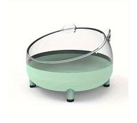 TEMU Baño y Inodoro de Función para Hámster - Transparente, Material PP de Fácil Limpieza, Lavabo con Azul para Mascotas Pequeñas, para Hámsteres Dorados