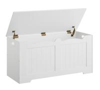 TEMU Banqueta para Zapatos, Banqueta de Almacenamiento, Cómoda, 2 Bisagras de Seguridad, Armario de Almacenamiento, Estilo , 40 X 100 X 48cm, para Pasillo, Dormitorio, ,