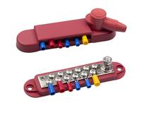 TEMU Barra de Distribución 12V 150A con Tuerca de 1/4" para Batería , Barra Colectora y Automotriz para Cableado Solar (1 Pieza)