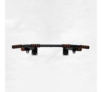 TEMU Barra de dominadas de hierro negro montada en la pared, estructura triangular resistente, barra simple/ para gimnasio en casa y equipo de culturismo