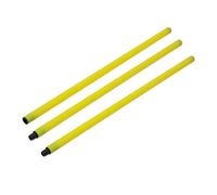 TEMU Barra de entrenamiento de fútbol de 1.5M y 3 secciones con conector negro, ideal para entrenamiento de fútbol, carrera de obstáculos, team building y equipo deportivo