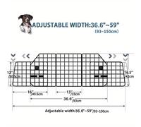 TEMU Barra plegable de hierro para mascotas del coche