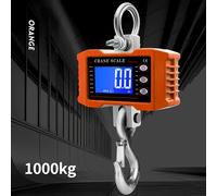 TEMU Báscula de Grúa Digital Portátil de Resistencia - Capacidad de 2204lbs, Pantalla LCD Retroiluminada, Báscula de Gancho Industrial con Precisión y Características de Seguridad